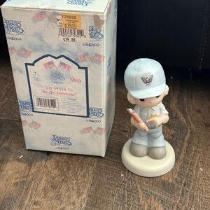 Precious Moments I'm Proud To Be An American US Navy Boy Figurine 729892 Boxed